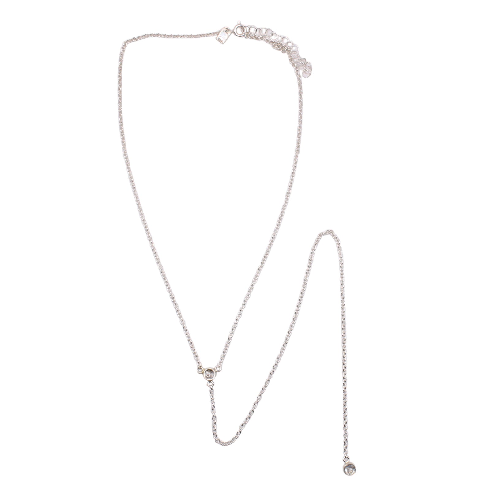 Crystal Y Lariat Necklace