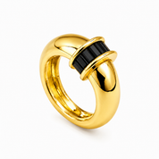 Courtney Dome Baguette-Ring