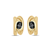 Link Stone Hoops