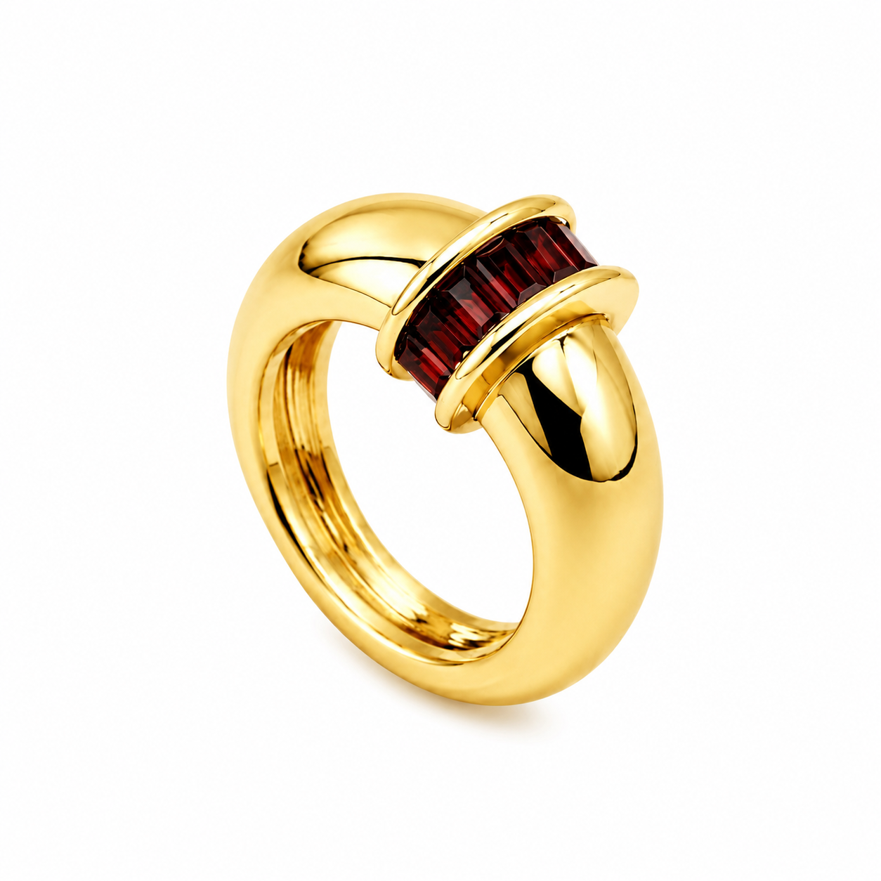 Courtney Dome Baguette-Ring