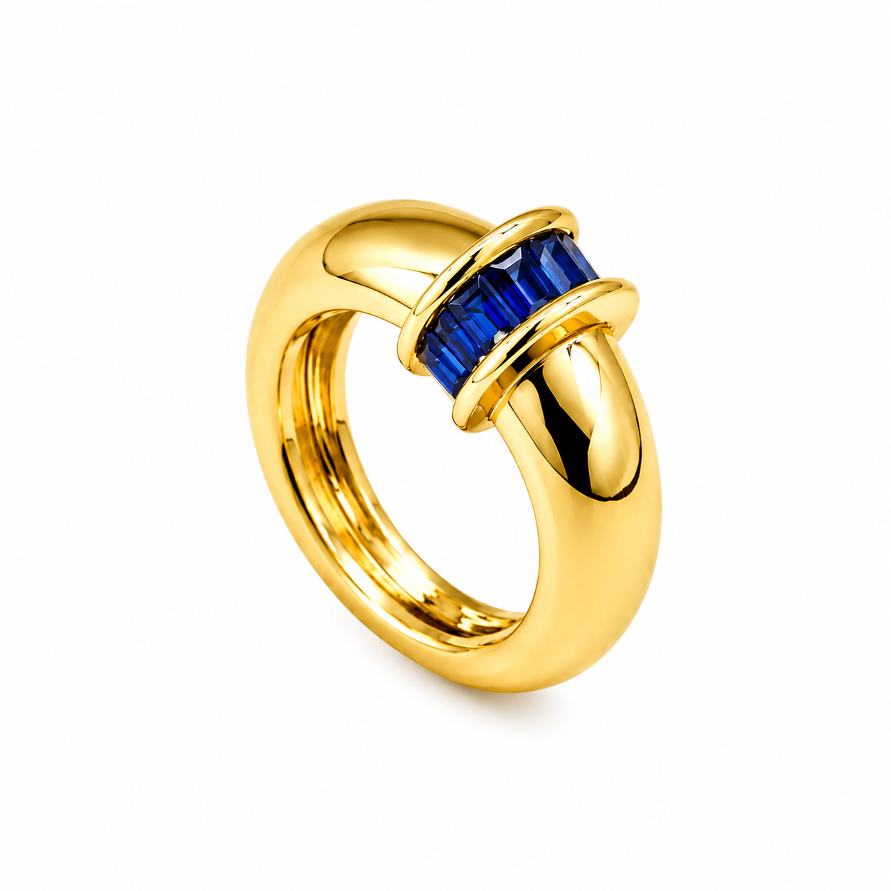 Courtney Dome Baguette-Ring