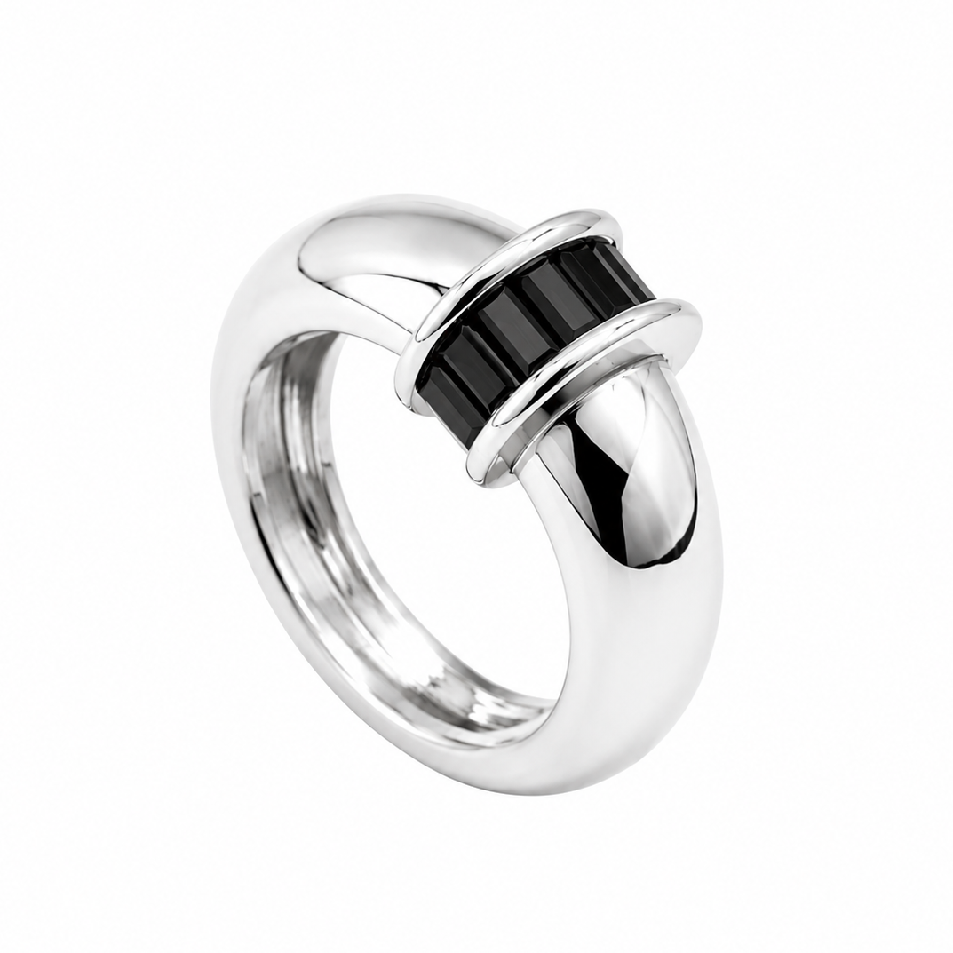 Courtney Dome Baguette Ring