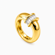 Courtney Dome Baguette-Ring