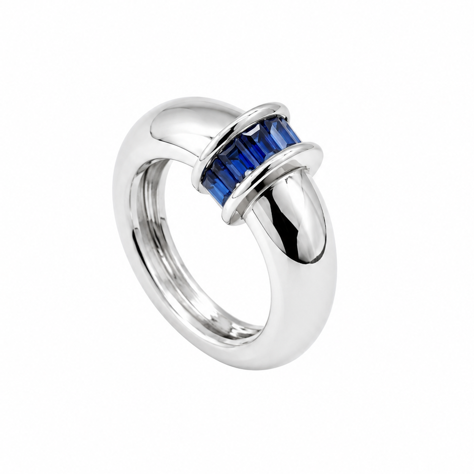 Courtney Dome Baguette Ring