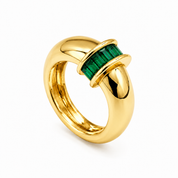 Courtney Dome Baguette-Ring