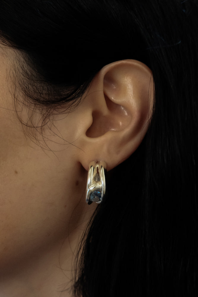 Link Stone Hoops
