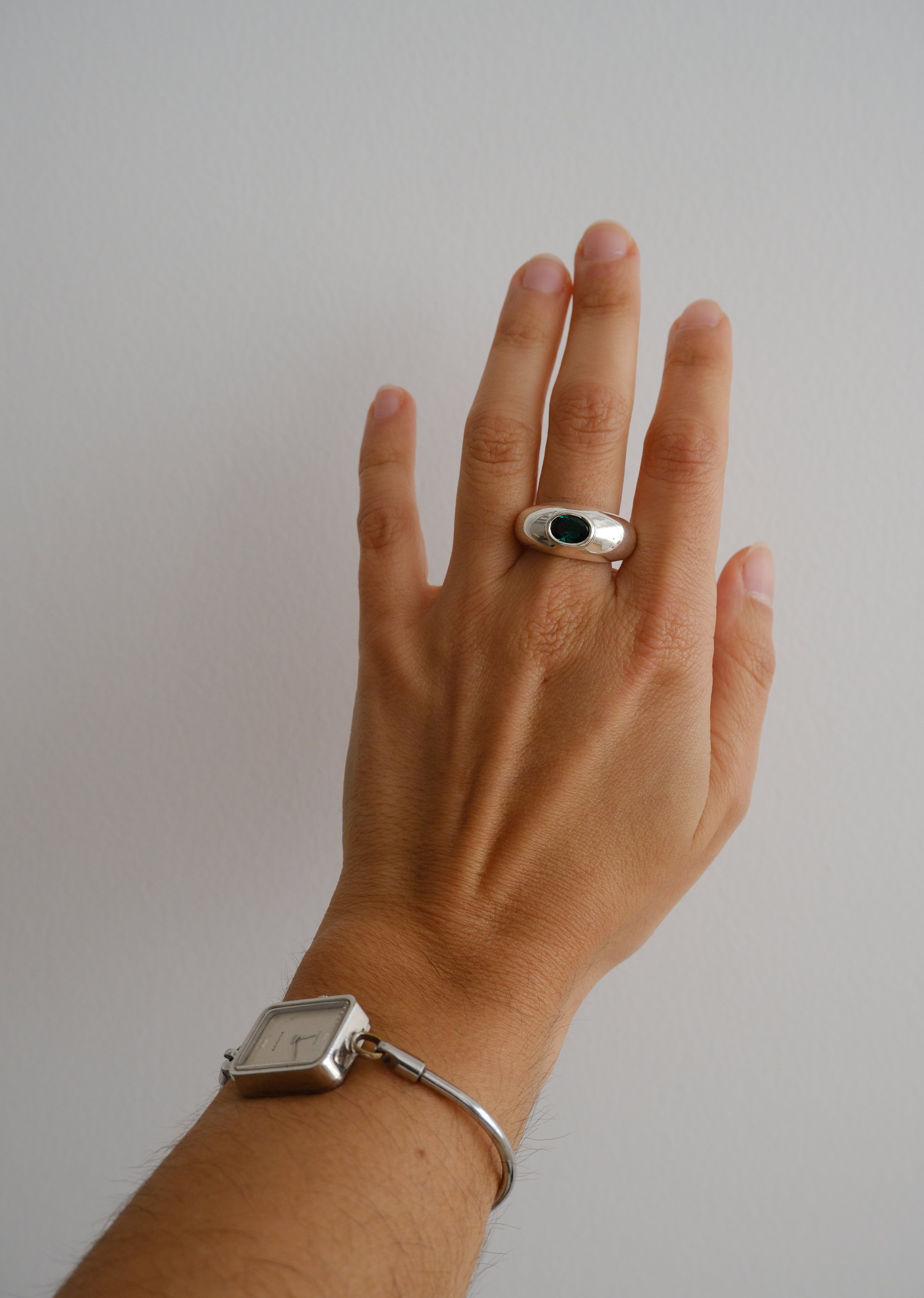 Laetitia Bold Dôme Ring - Blue