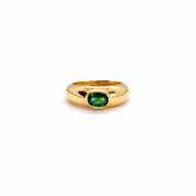 Laetitia Medium Dôme Ring - Green