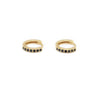 Olivia Black Huggie Hoops - NUUK