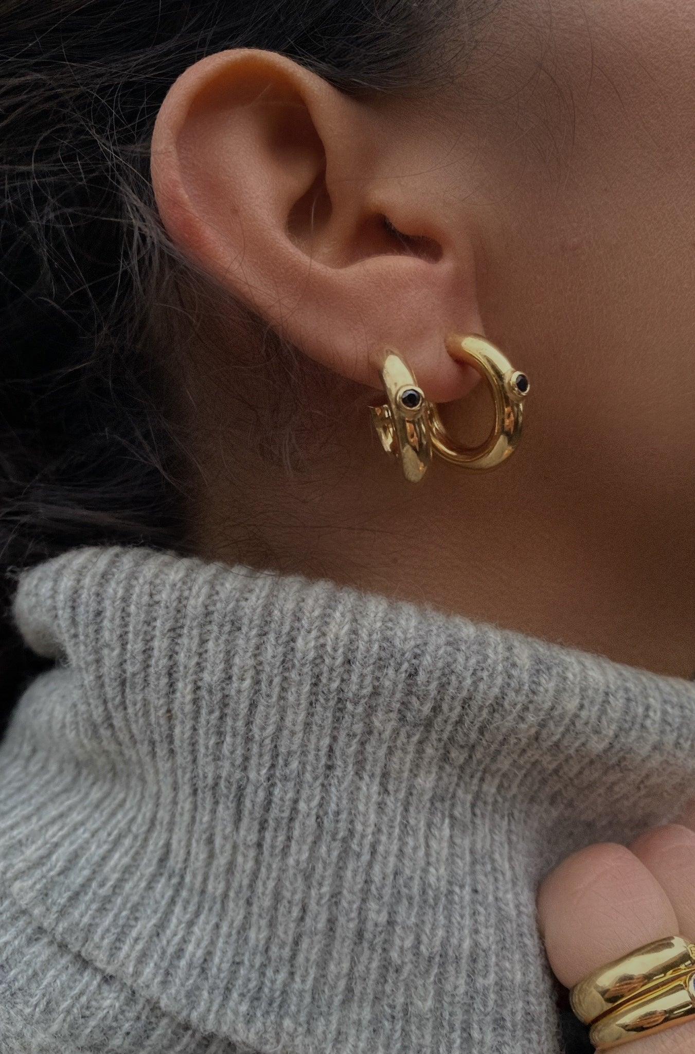 Blair Black Mini Hoops - NUUK