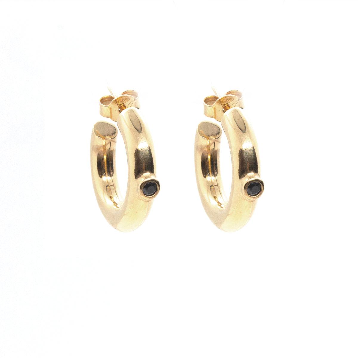 Blair Black Mini Hoops - NUUK