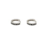Olivia Black Huggie Hoops - NUUK